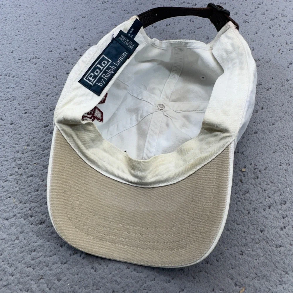 Mississippi State Bulldogs Hat Cap‎ Leather Strap Back NCAA Polo Ralph Lauren
